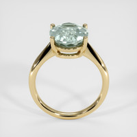 4.70 Ct. Bluish Green Sapphire Ring, 10K Yellow Gold 3