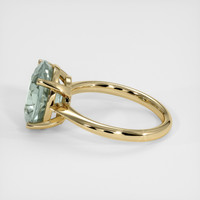 4.70 Ct. Bluish Green Sapphire Ring, 10K Yellow Gold 4