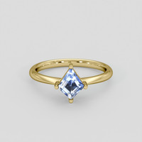 1.06 Ct. Bi Color / Parti Sapphire Ring, 10K Yellow Gold 1
