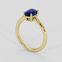 1.66 Ct. Blue Sapphire Ring, 10K Yellow Gold 2