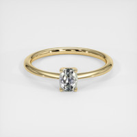 0.77 Ct. Grey Sapphire Ring, 10K Yellow Gold 1