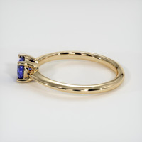 0.44 Ct. Blue Sapphire Ring, 14K Yellow Gold 4