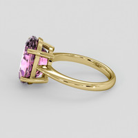 4.53 Ct. Purple Amethyst Ring, 14K Yellow Gold 4