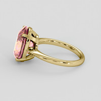 5.57 Ct. Bi Color Tourmaline Ring, 14K Yellow Gold 4