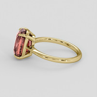 2.95 Ct. Pinkish Brown Tourmaline Ring, 14K Yellow Gold 4