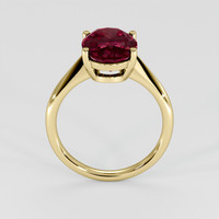 3.26 Ct. Pinkish Red Rubellite Tourmaline Ring, 14K Yellow Gold 3