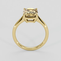5.80 Ct. Yellowish Brown Zircon Ring, 14K Yellow Gold 3