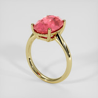 5.15 Ct. Padparadscha Sapphire Ring, 14K Yellow Gold 2