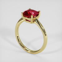 2.10 Ct. Ruby Ring, 14K Yellow Gold 2
