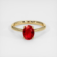 1.48 Ct. Ruby Ring, 14K Yellow Gold 1