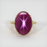 24.98 Ct. Ruby Ring, 14K Yellow Gold 1
