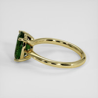 3.03 Ct. Bluish Green Sapphire Ring, 14K Yellow Gold 4