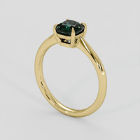 1.46 Ct. Bluish Green Sapphire Ring, 14K Yellow Gold 2