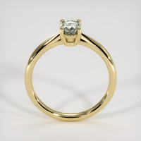 0.75 Ct. Green Sapphire Ring, 14K Yellow Gold 3