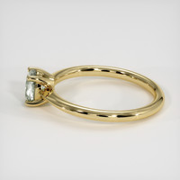 0.75 Ct. Green Sapphire Ring, 14K Yellow Gold 4