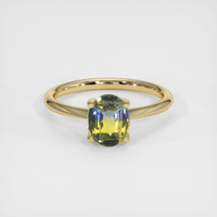 1.13 Ct. Bi Color Sapphire Ring, 14K Yellow Gold 1