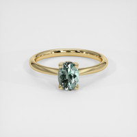1.10 Ct. Sapphire Ring, 14K Yellow Gold 1