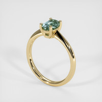 1.10 Ct. Sapphire Ring, 14K Yellow Gold 2