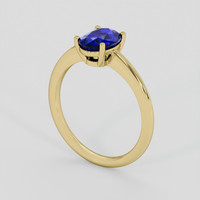 1.64 Ct. Blue Sapphire Ring, 14K Yellow Gold 2