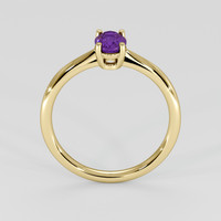 0.91 Ct. Purple Sapphire Ring, 14K Yellow Gold 3