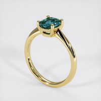 1.06 Ct. Bi Color Sapphire Ring, 14K Yellow Gold 2