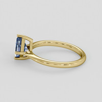 1.06 Ct. Bi Color / Parti Sapphire Ring, 14K Yellow Gold 4