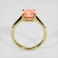 3.00 Ct. Padparadscha Sapphire Ring, 14K Yellow Gold 3