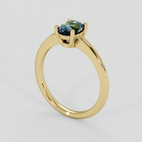 0.86 Ct. Bi Color Sapphire Ring, 14K Yellow Gold 2