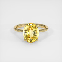 3.55 Ct. Sapphire Ring, 14K Yellow Gold 1