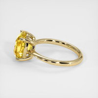3.55 Ct. Sapphire Ring, 14K Yellow Gold 4