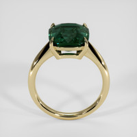 5.57 Ct. Bluish Green Sapphire Ring, 14K Yellow Gold 3