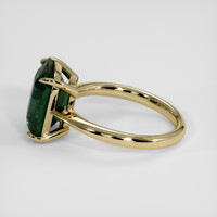 5.57 Ct. Bluish Green Sapphire Ring, 14K Yellow Gold 4