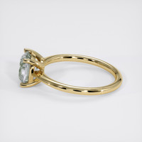 2.00 Ct. Greenish Blue Sapphire Ring, 14K Yellow Gold 4