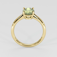 1.70 Ct. Yellowish Green Sapphire Ring, 14K Yellow Gold 3
