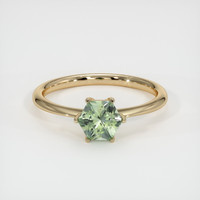 0.89 Ct. Sapphire Ring, 14K Yellow Gold 1