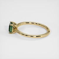 0.67 Ct. Green Sapphire Ring, 14K Yellow Gold 4