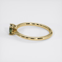 0.62 Ct. Green Sapphire Ring, 14K Yellow Gold 4