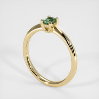 0.45 Ct. Sapphire Ring, 14K Yellow Gold 2