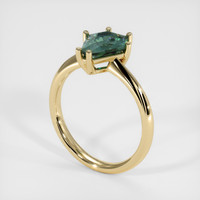 2.14 Ct. Sapphire Ring, 14K Yellow Gold 2