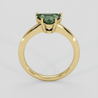 1.23 Ct. Green Sapphire Ring, 14K Yellow Gold 3