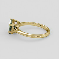 1.23 Ct. Green Sapphire Ring, 14K Yellow Gold 4