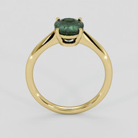 3.34 Ct. Green Sapphire Ring, 14K Yellow Gold 3