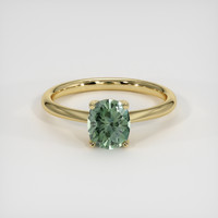 1.40 Ct. Green Sapphire Ring, 14K Yellow Gold 1