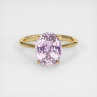 3.22 Ct. Sapphire Ring, 14K Yellow Gold 1