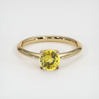 0.70 Ct. Yellow Sapphire Ring, 14K Yellow Gold 1