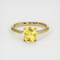 5.04 Ct. Sapphire Ring, 14K Yellow Gold 1
