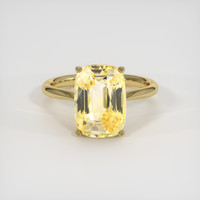 6.05 Ct. Yellow Sapphire Ring, 14K Yellow Gold 1