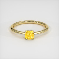 0.73 Ct. Yellow Sapphire Ring, 14K Yellow Gold 1