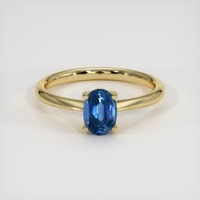 1.17 Ct. Sapphire Ring, 18K Yellow Gold 1