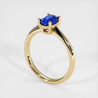 0.92 Ct. Sapphire Ring, 18K Yellow Gold 2